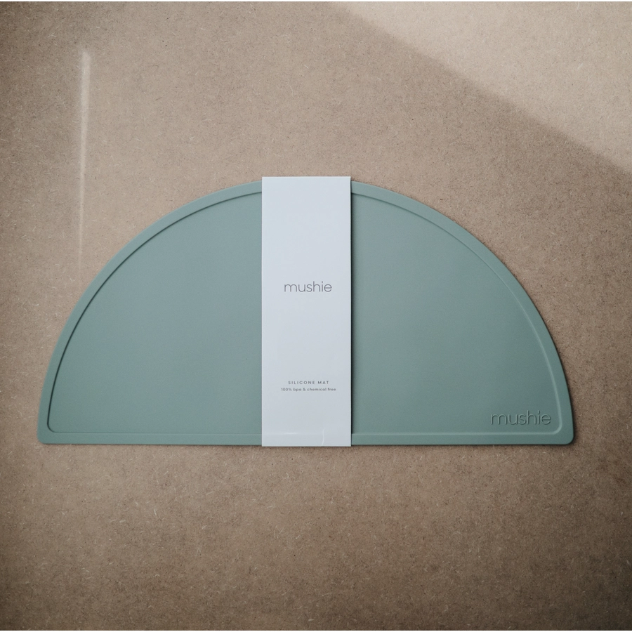 mushie Tischset Silikon, Cambridge Blue