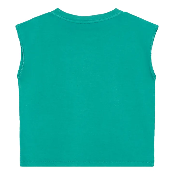 Weekend House T-Shirt Sans Manches WHK Coton Bio | Vert Menthe
