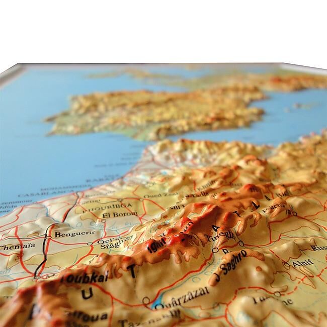 IGN - RELIEF EUROPE AFRIQUE 1 5 000 000 60x86