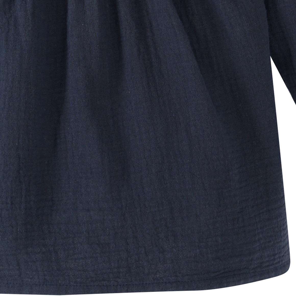 Topolino Pure Collection Mädchen Musselin-Blusenshirt mit Teilungsnaht dunkelblau