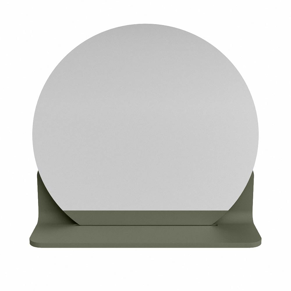 Mondiaz Spot spiegel rond Ø40cm met planchet army