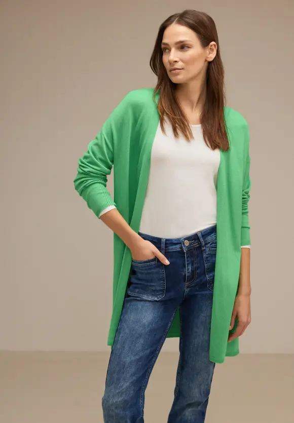 Langer Cardigan - light spring green