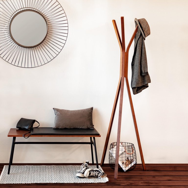 Kave Home Carabel bankje notenhoutfineer
