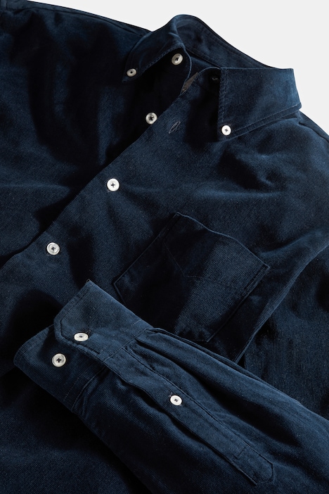 Cordhemd, Langarm, Buttondown Kragen, Modern Fit, bis 8 XL