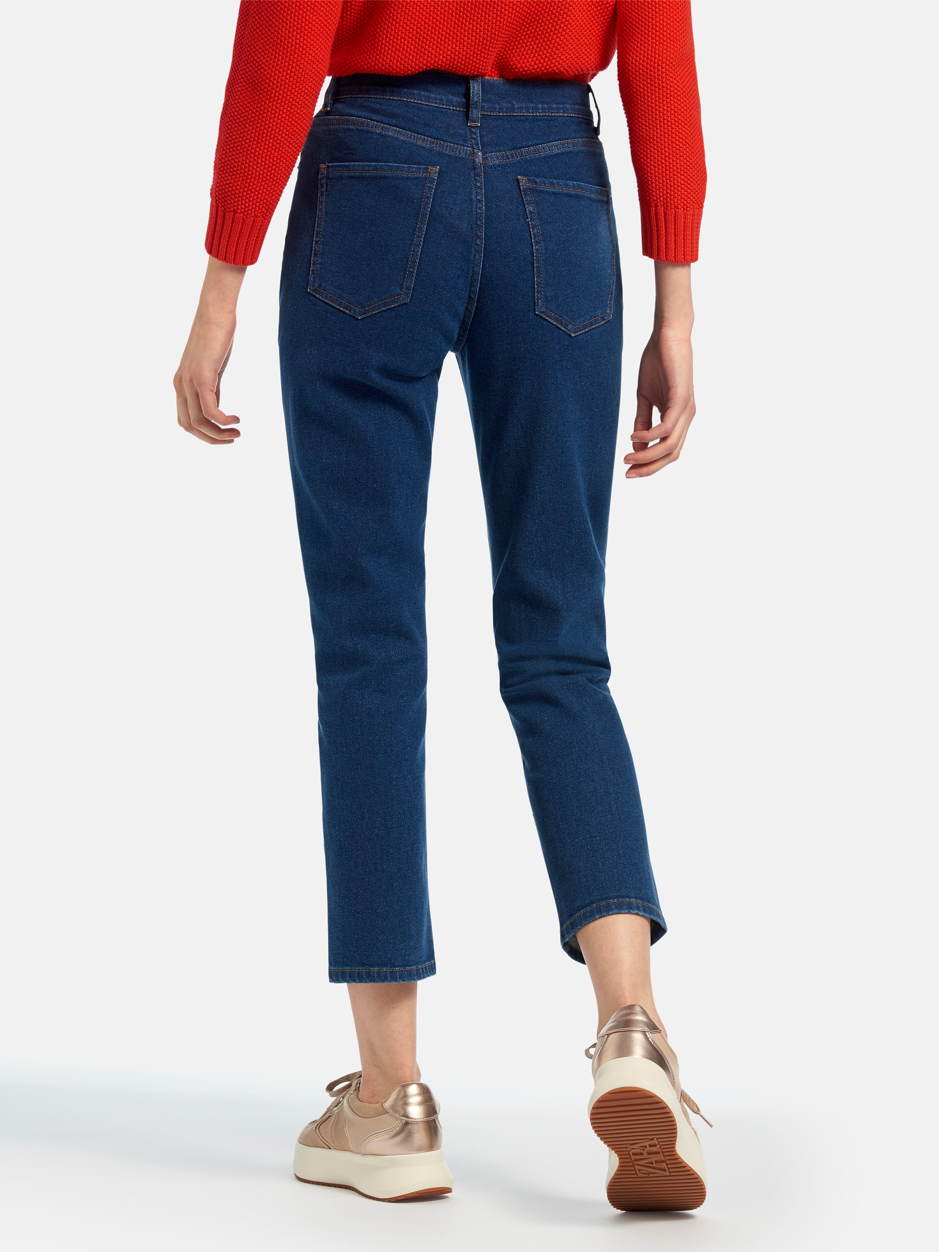 Knöchellange Slim Fit-Jeans