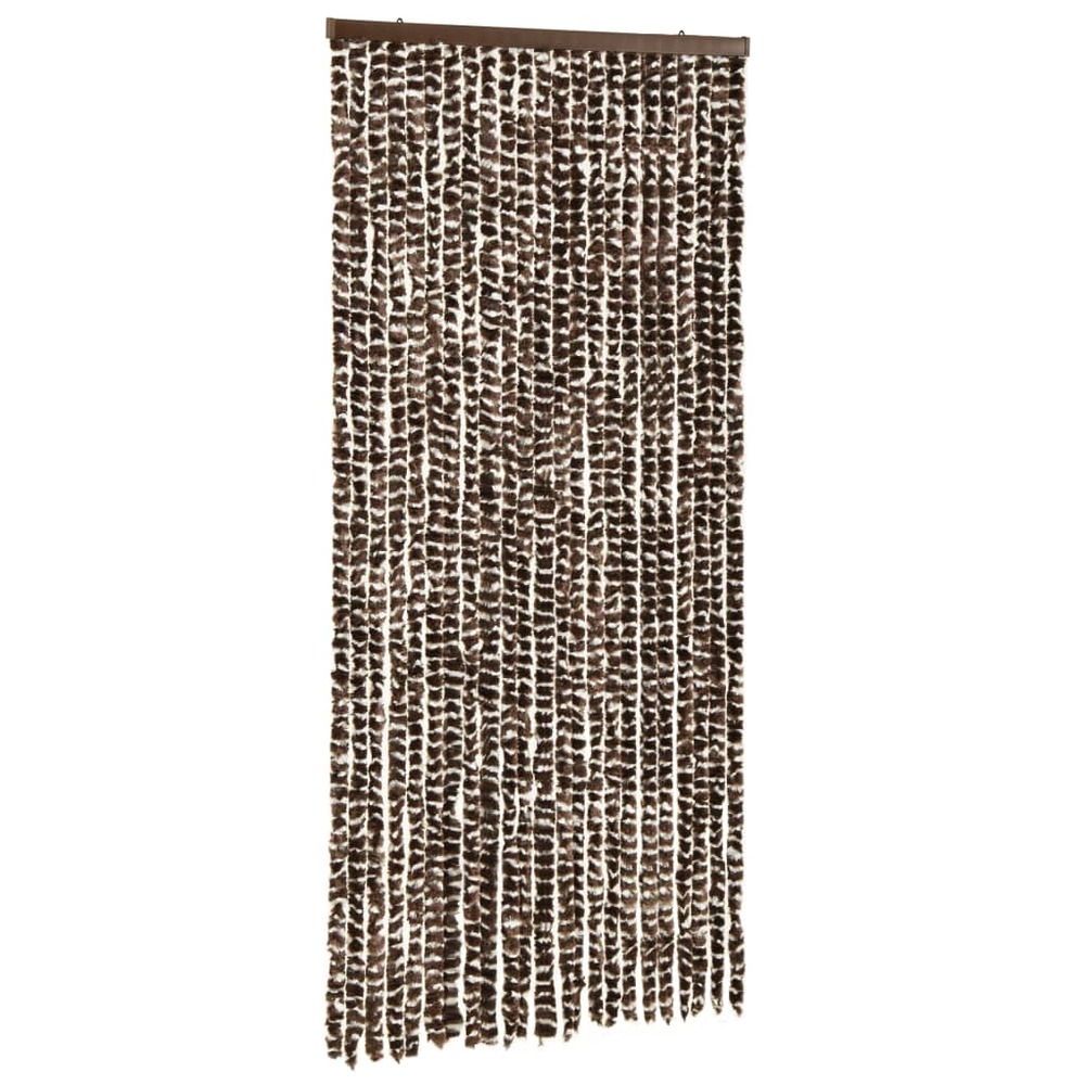 Moustiquaire marron et blanc 100x220 cm chenille