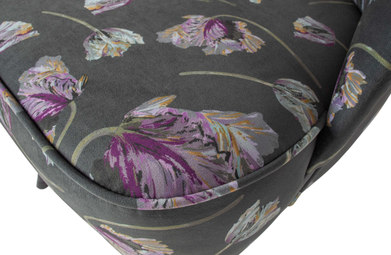 WOOOD Vogue fauteuil fluweel zwart