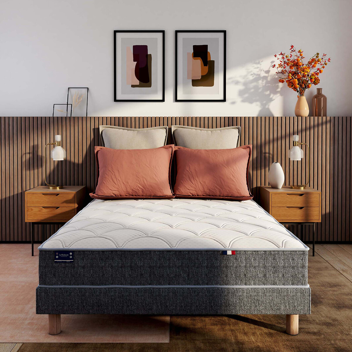 LA REDOUTE INTERIEURS<br>Box de cama Deco com 15 ripas flexíveis