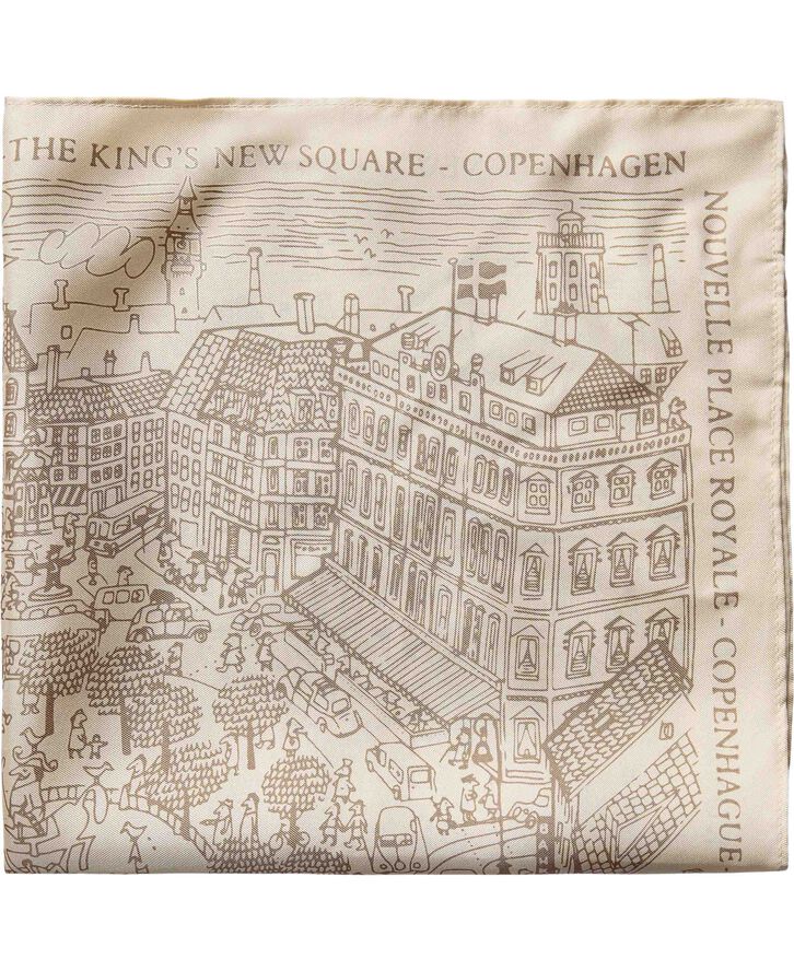 Magasin du Nord Collection Magasin Iconic Scarf 53x53cm Light sand