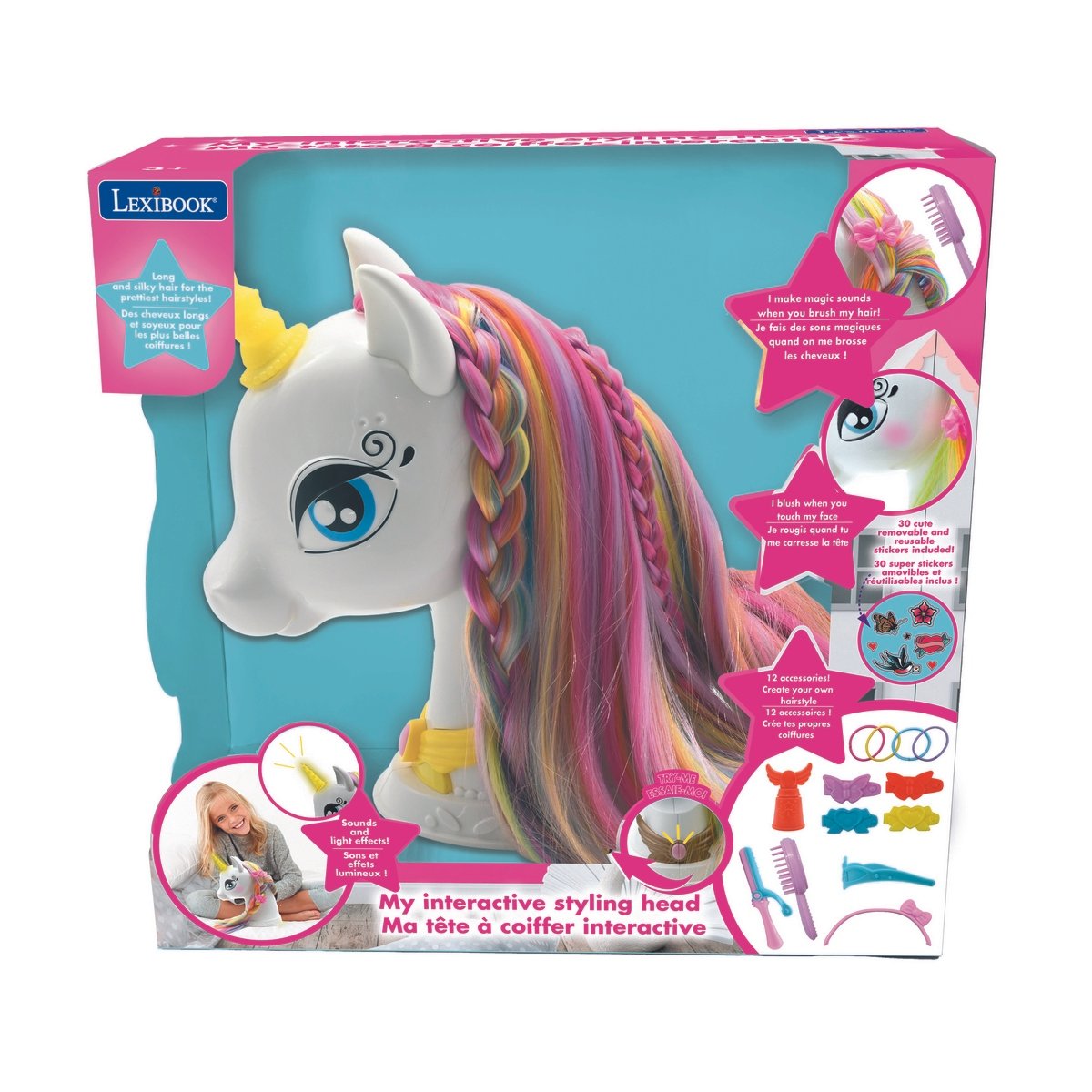 Tête à coiffer licorne