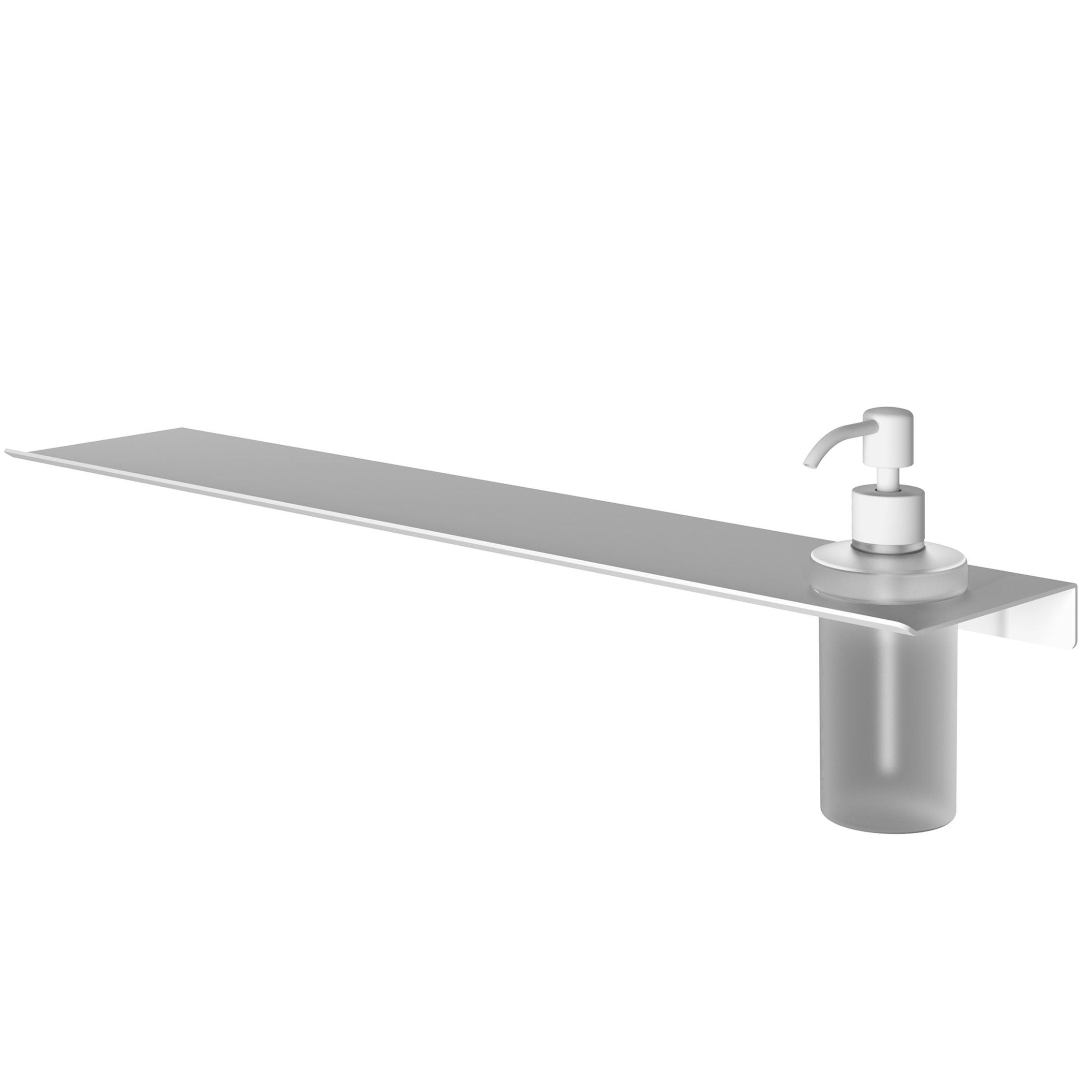 Hotbath &More zeepdispenser glas voor planchet wit
