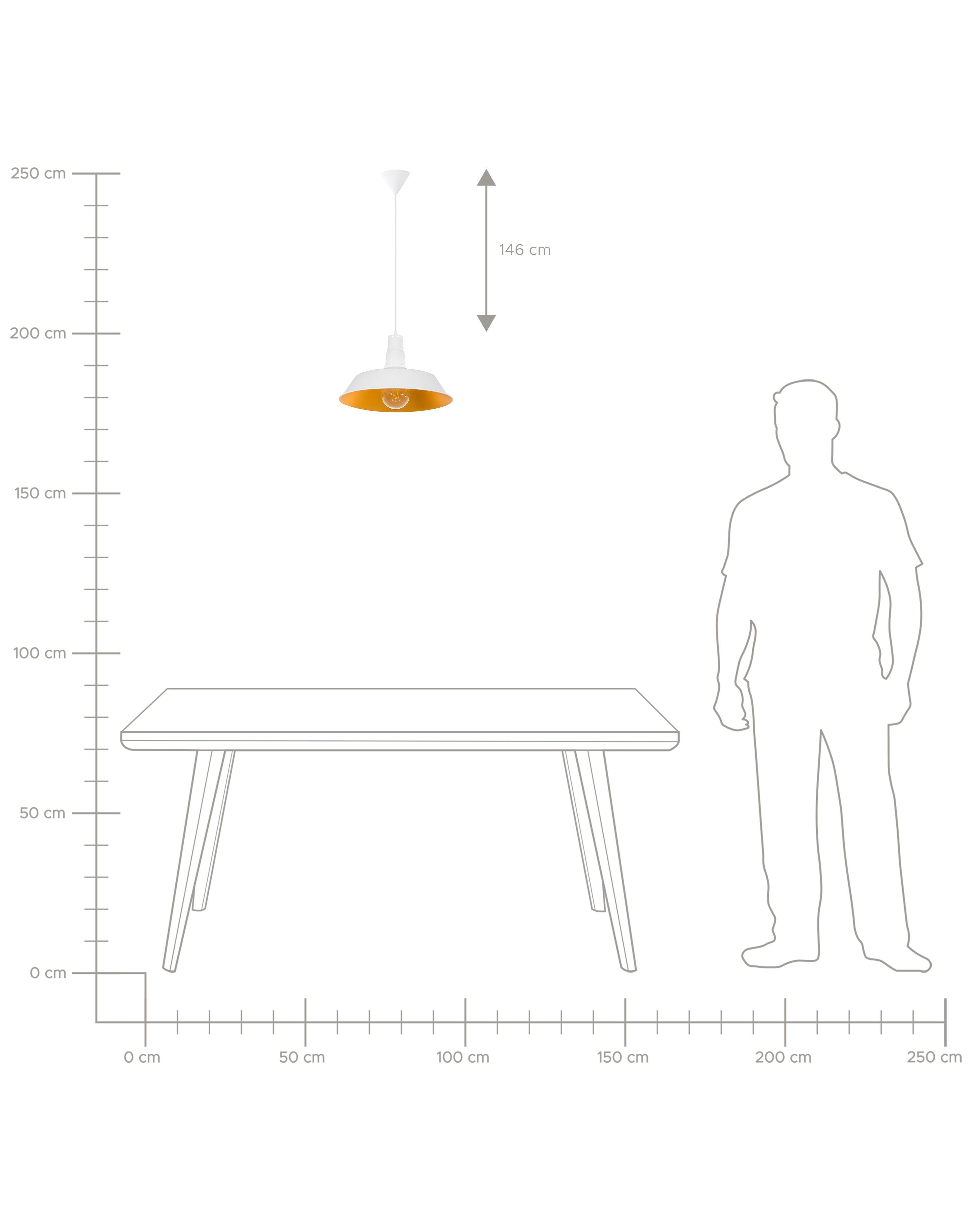 Hanglamp BAYOU Metaal Wit