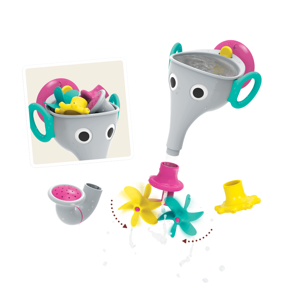Yookidoo - FunElefun Fill 'N' Sprinkle - Grå