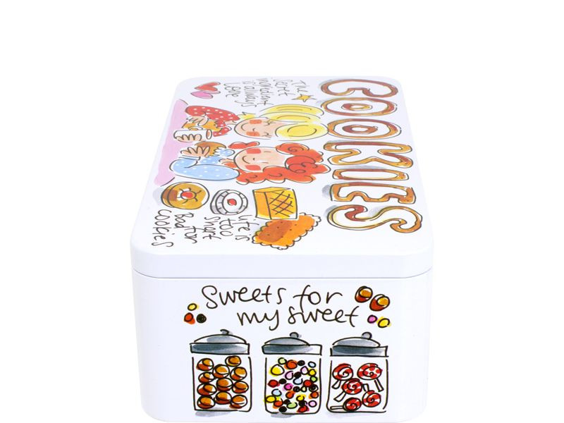 Blik klein langwerpig 20cm Cookies