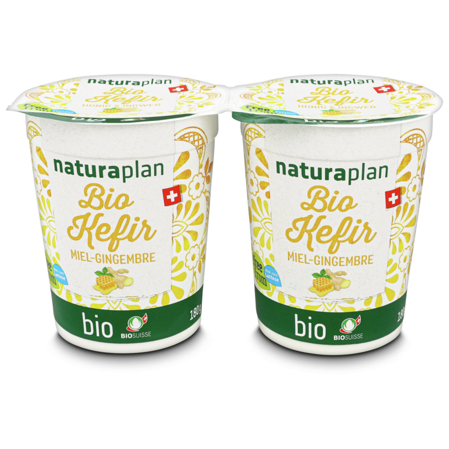 Naturaplan Bio Kefir Honig & Ingwer 2x180g