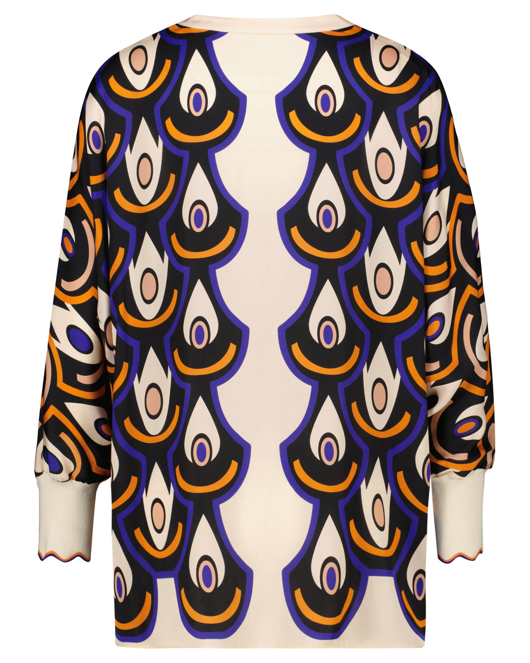 IVI Collection| Damen Tunikabluse mit Seide
