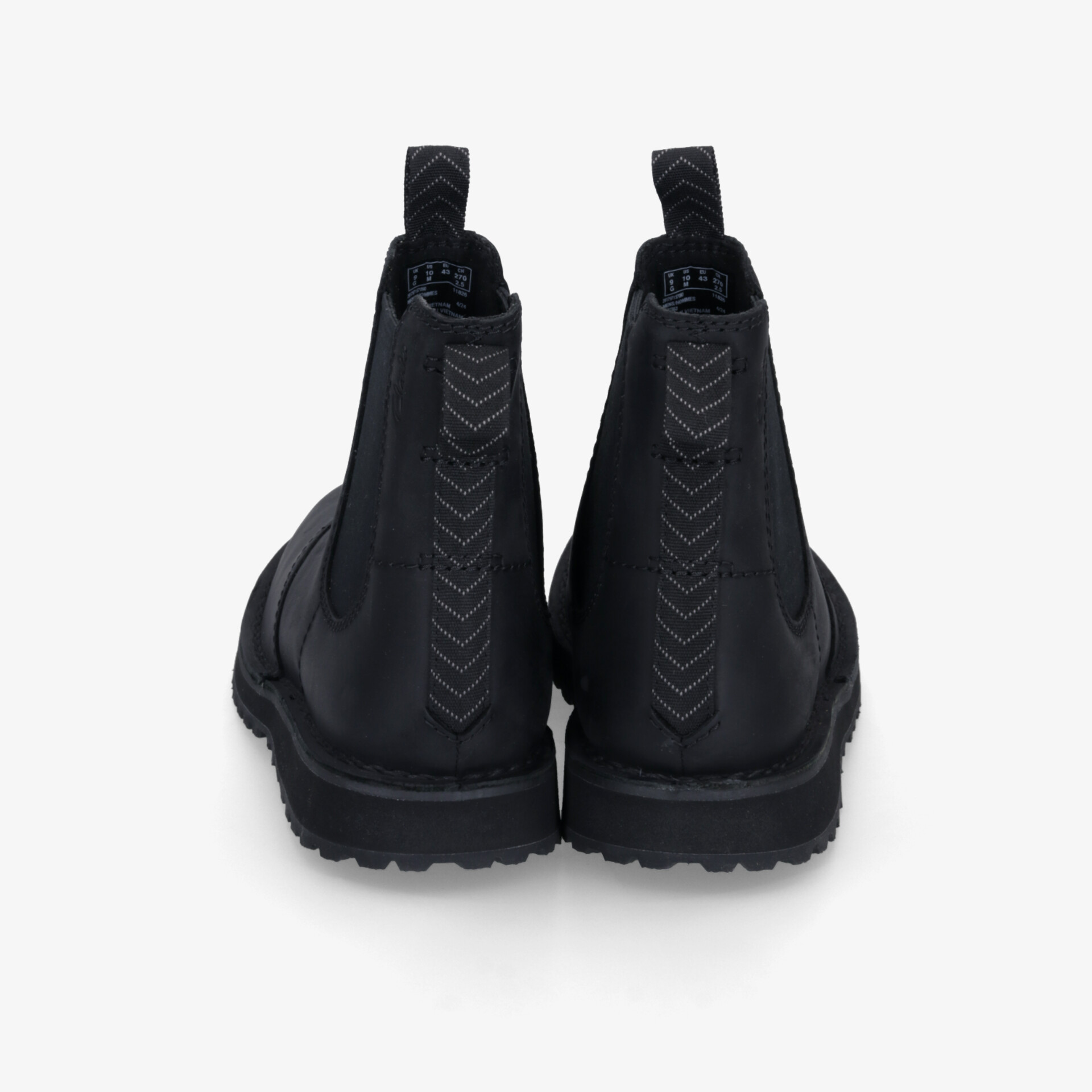 Clarks Solsbury Easy Black Leather Herren Chelsea Boots