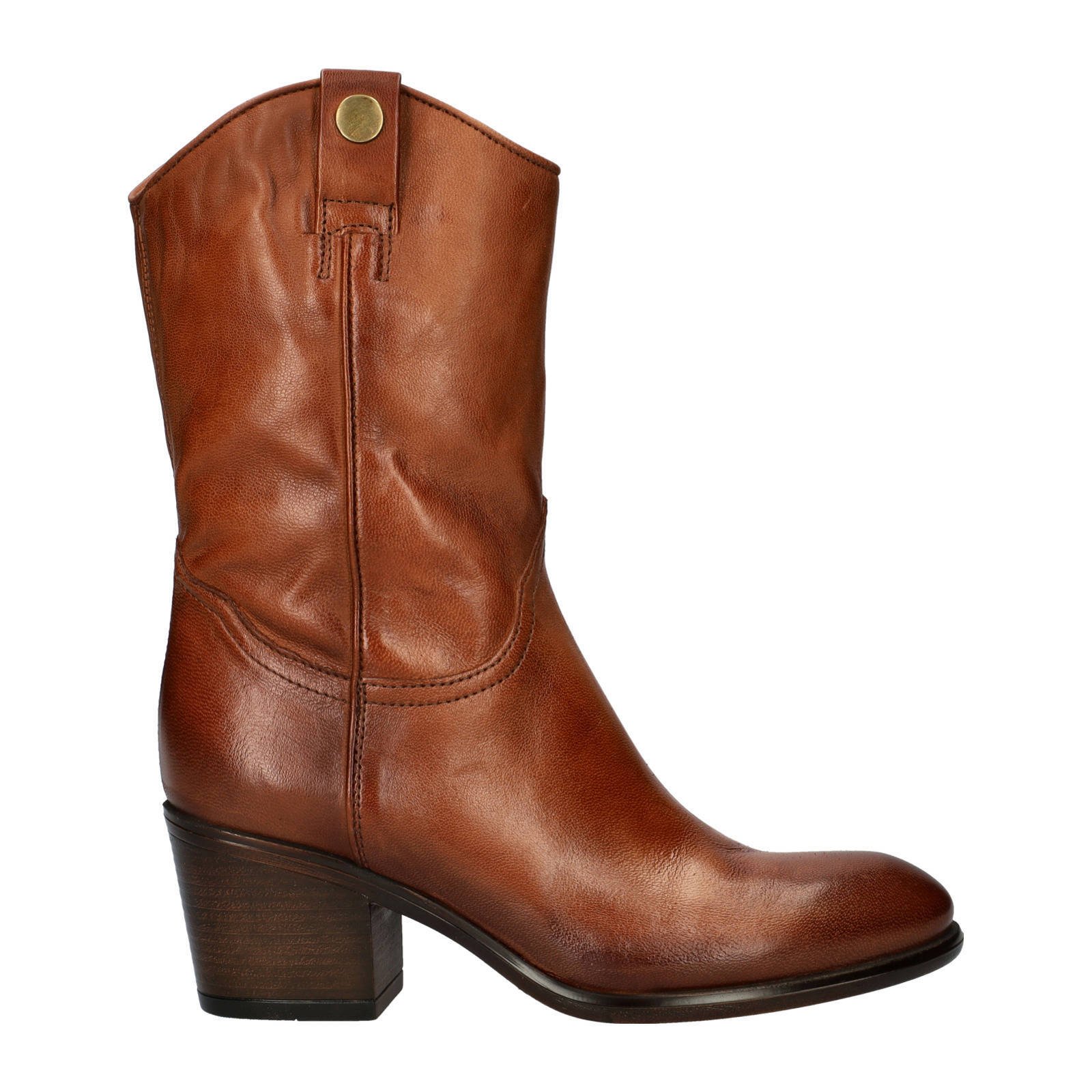 Nelson leren laarzen cognac