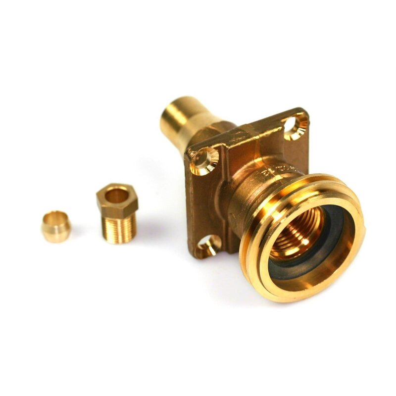 Füllventil ACME für Aussenbetankung (Einbautopf) gerade auf 8mm Kupferleitung