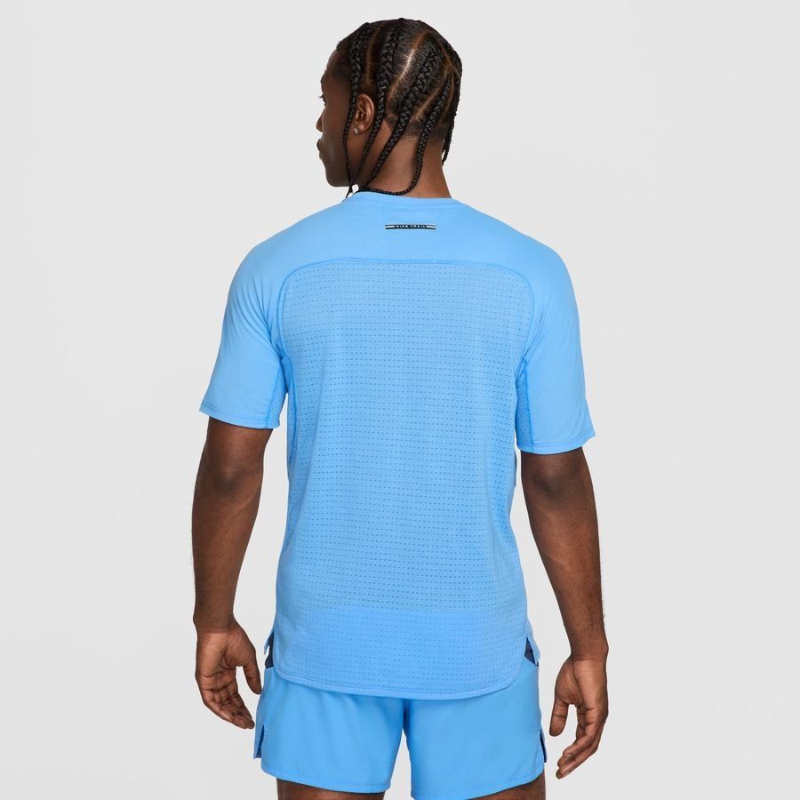 Nike T-shirt Running Dri-FIT ADV Solar Chase - Bleu/Noir