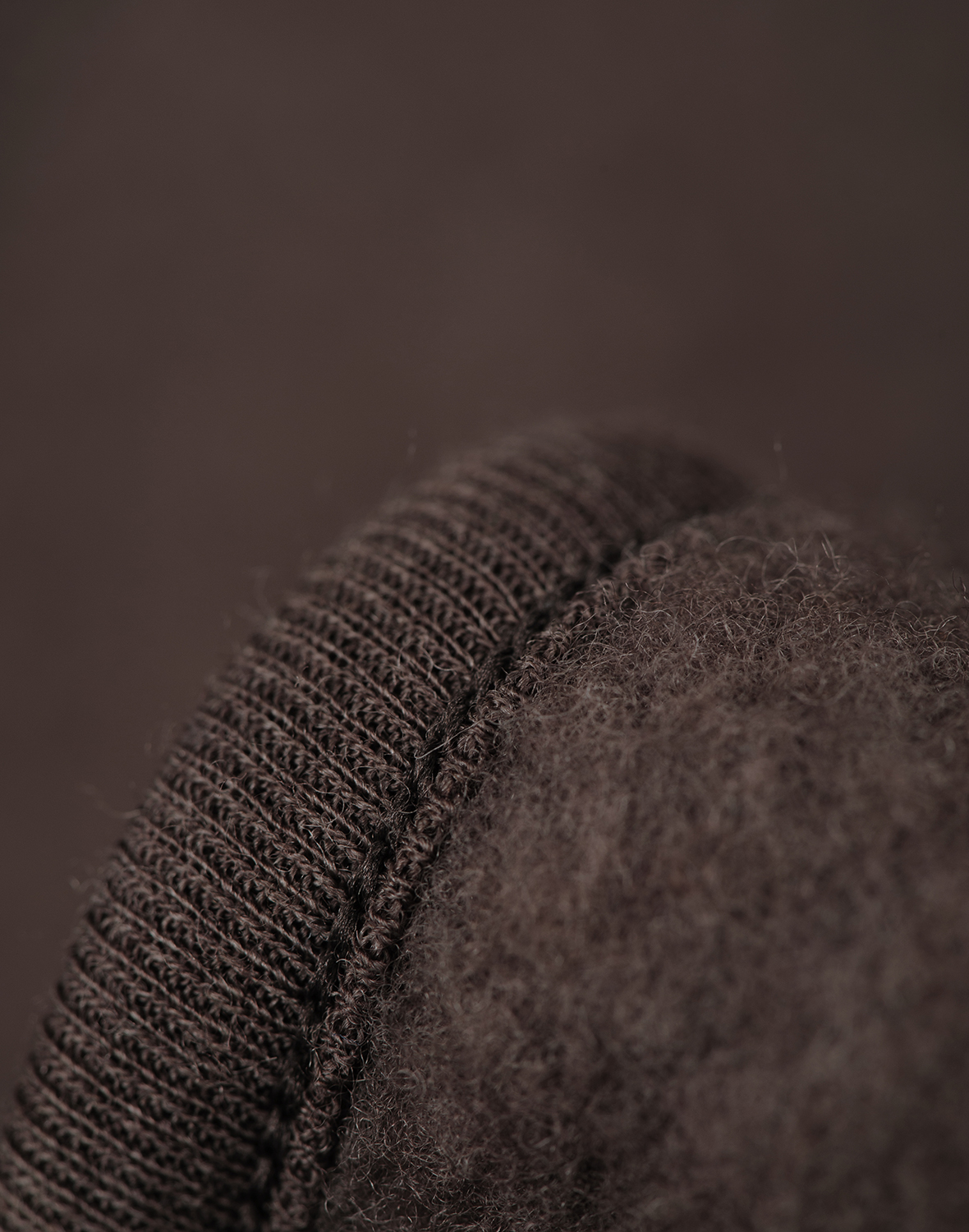 Fleecevest van merinowol voor baby's in Koffie