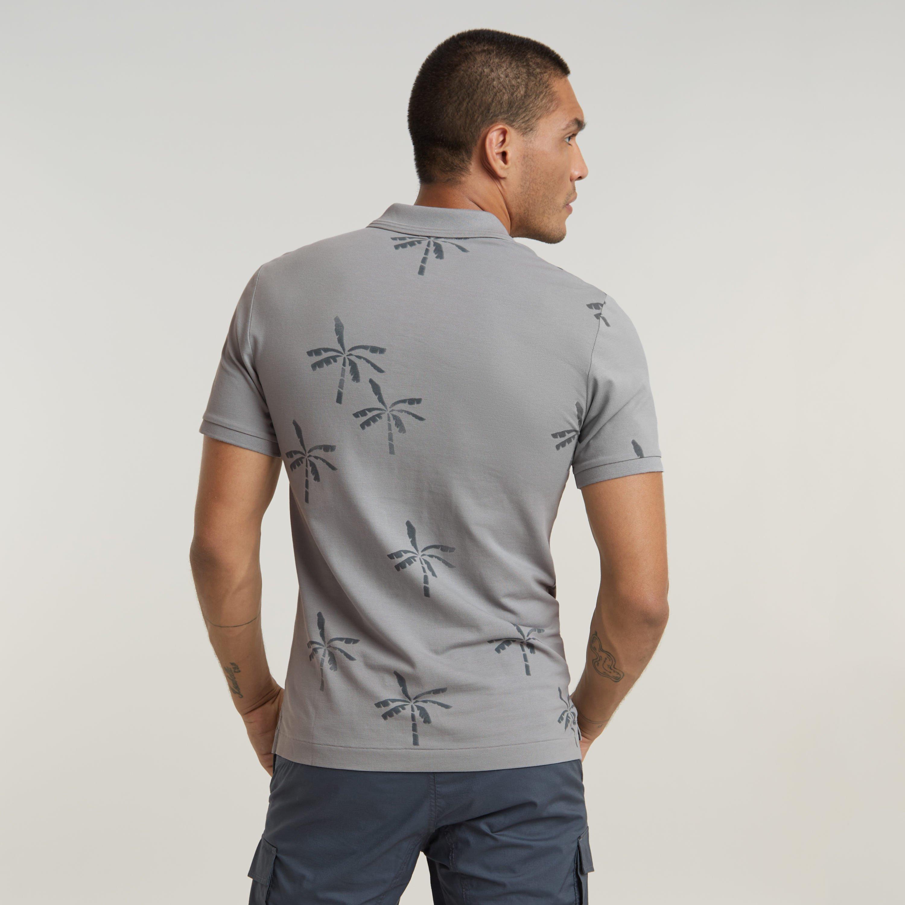 G Star Dunda Slim Print Polo Shirt