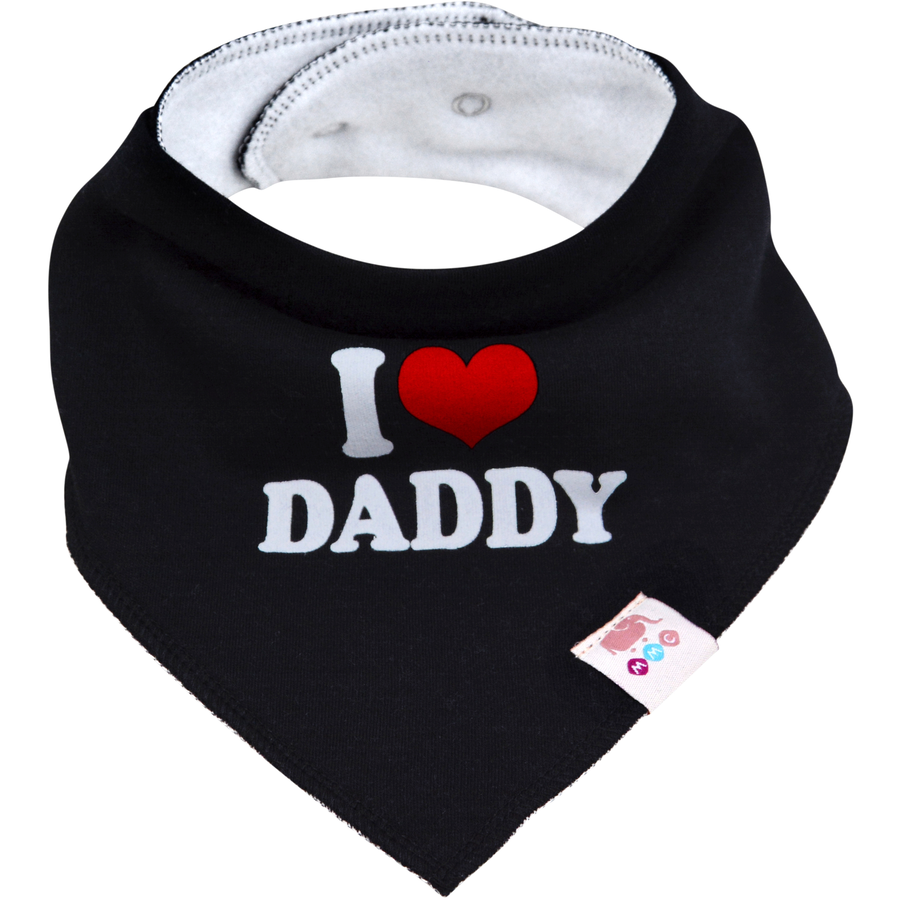 M.M.C. Lätzchen 6 PACK I Love Mommy Daddy Dreieckstücher Halstücher Unisex Set