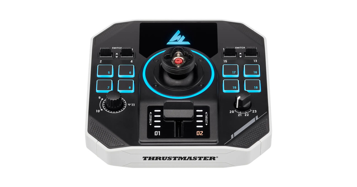ThrustmasterSol-R 1 Flightstick joystick  (Zwart/wit)