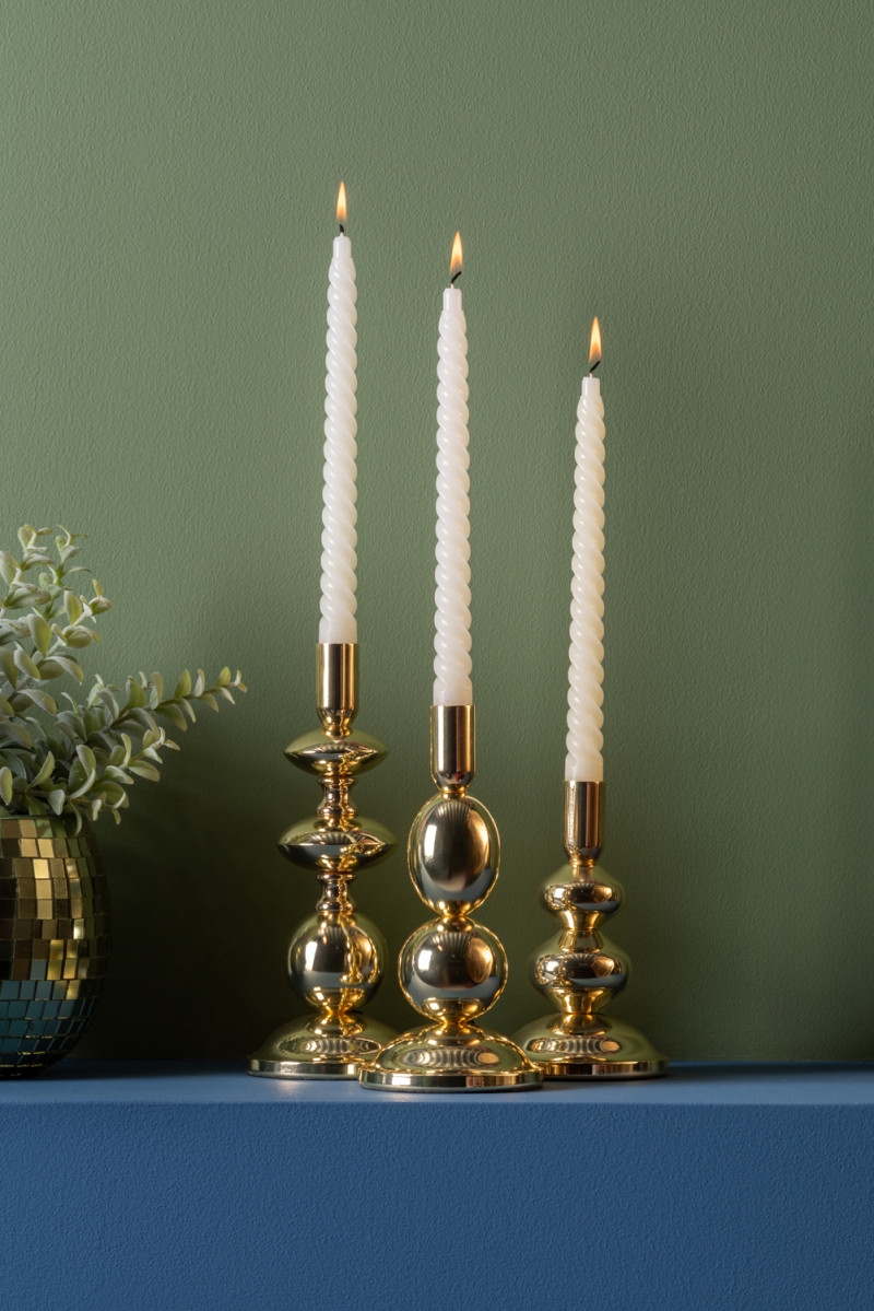 Candle Holder Dazzle Small PT4073GD Gold plated
