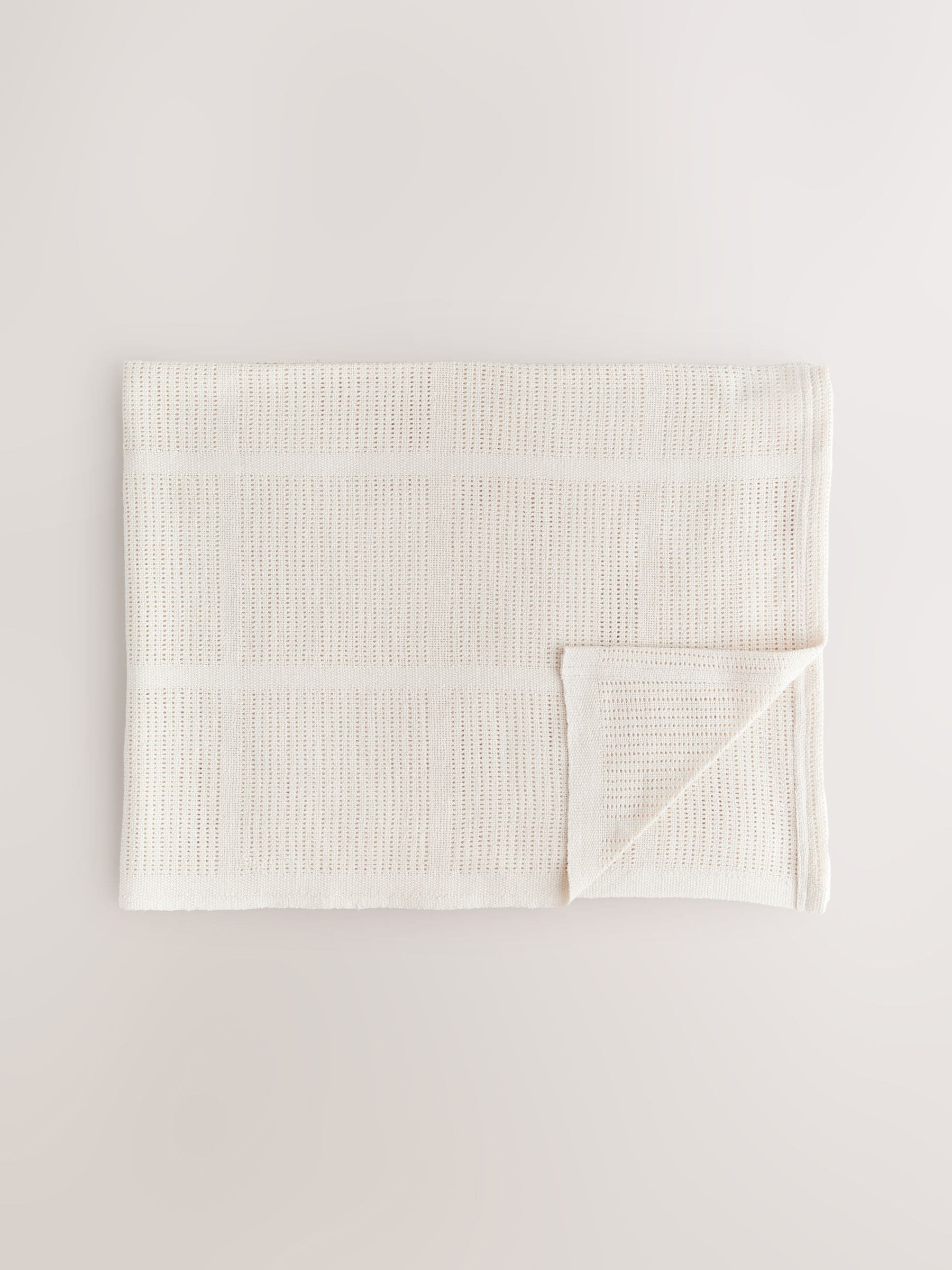 2 Pack 100% Cotton Baby Cellular Blanket