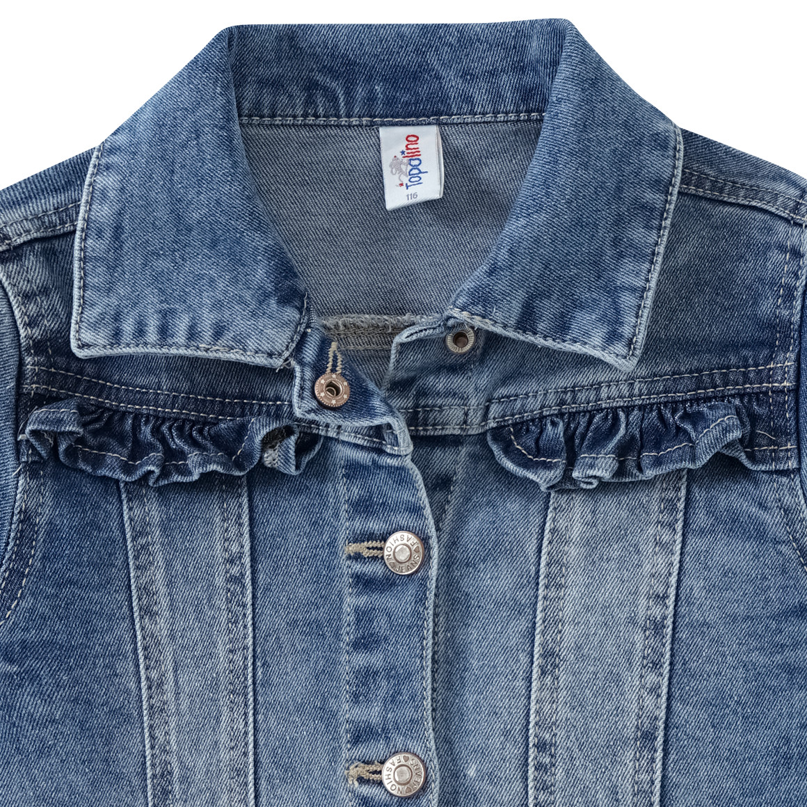 Topolino Mädchen Jeansjacke mit Stickerei blau