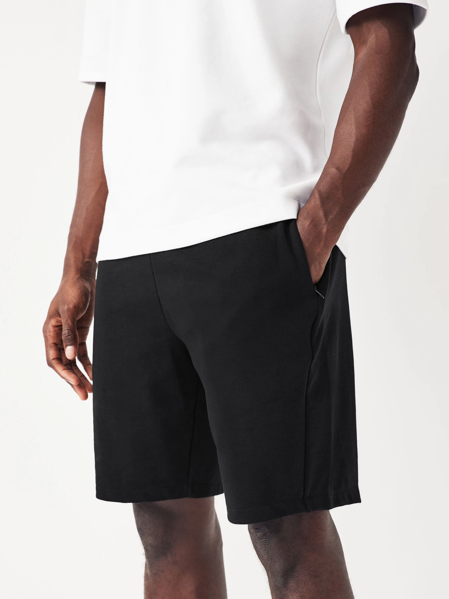 Zwart/grijs - 2 jersey shorts met ritszakje