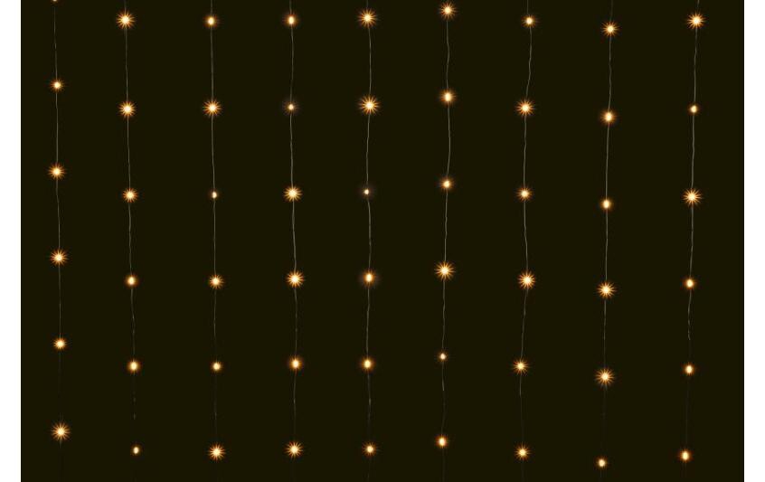 LED-Lichtervorhang Angel Hair, 264 LEDs, 2 x 2.2 m, SchwarzLED Weihnachtsdekoration