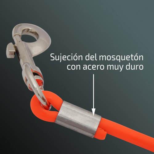 Guia redonda de poliuretano IBÁÑEZ 1CM X 10M AMARELO FÓSFORO