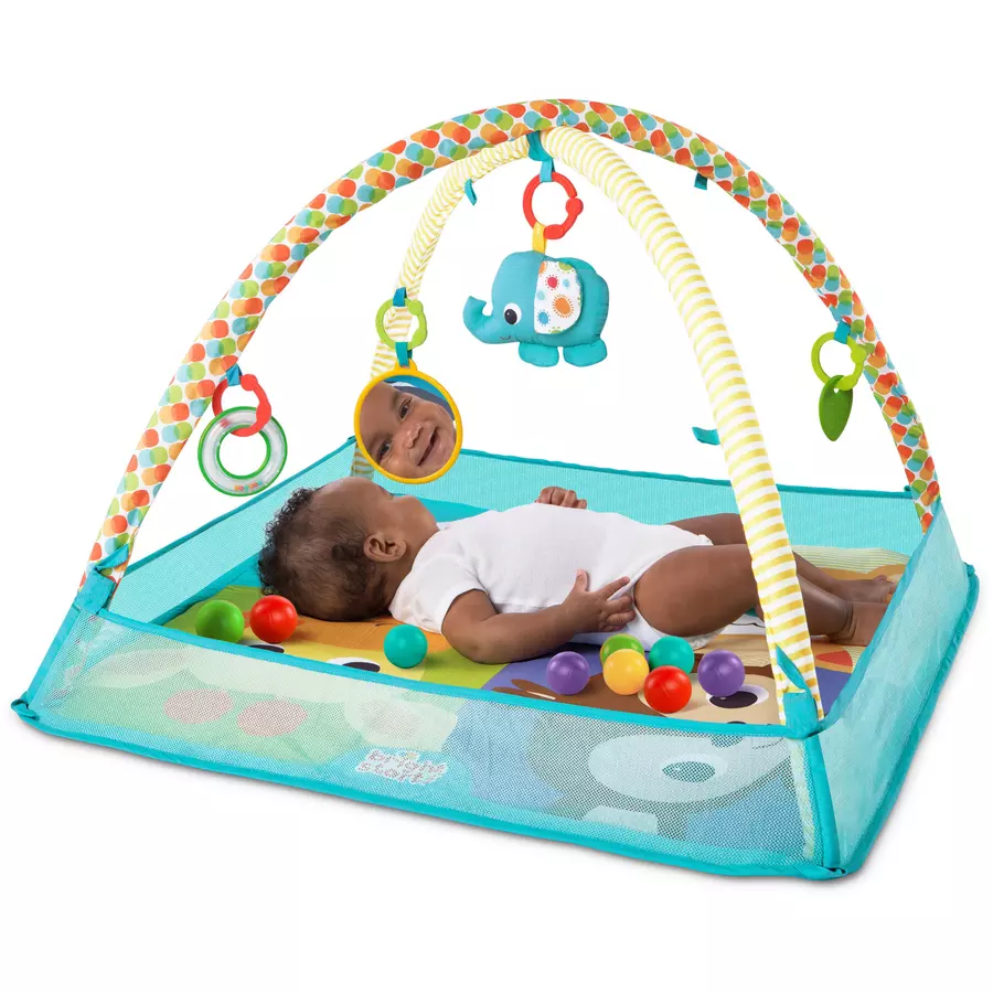 Bright Starts Zoo Spieldecke und Bällebad
