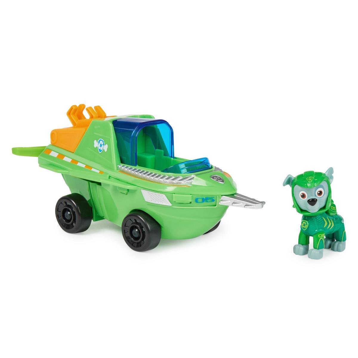 Véhicule et Figurine Rocky Aqua Pups La Pat Patrouille