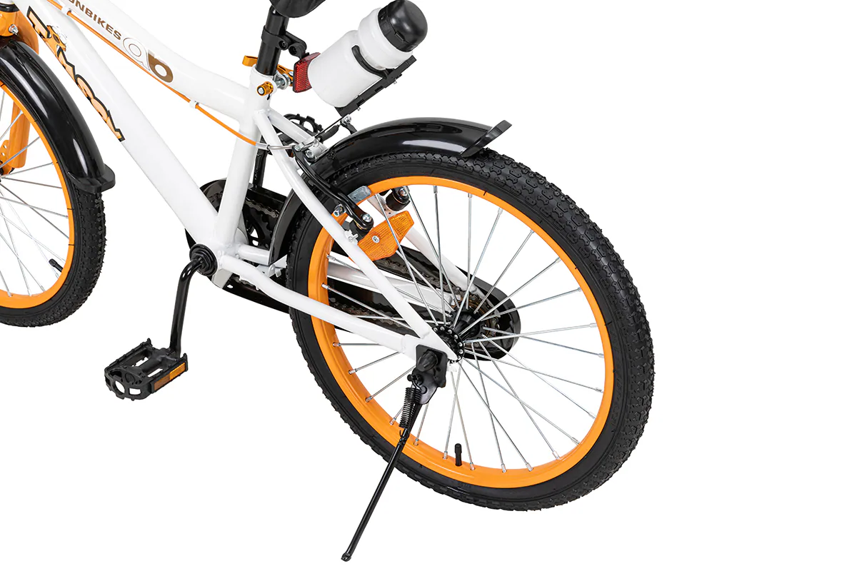 Actionbikes Kinderfahrrad Timson 20 Zoll, V-Brake-Bremsen, höhenverstellbar, Fahrradständer, Korb