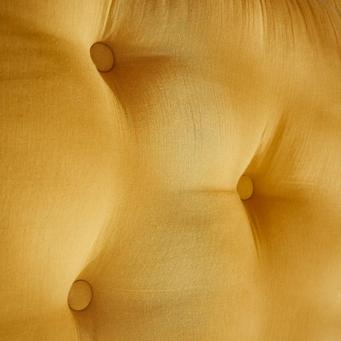 Tête de lit coussin gaze de coton (80 x 50 cm) Gaïa Jaune safran