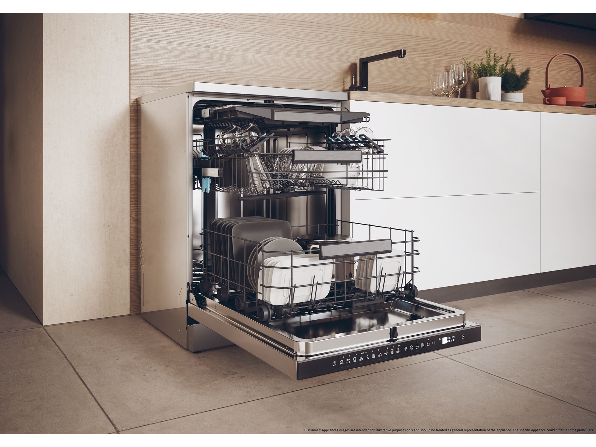 MÁQUINA DE LAVAR LOIÇA HAIER XF 6C2M1PX INOX C 16 CONJUNTOS