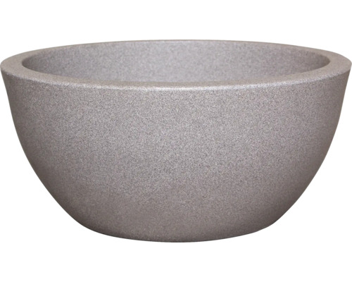 Plantenbak geli kunststof Ø 39,5 x 39,5 x 17 cm grijs
