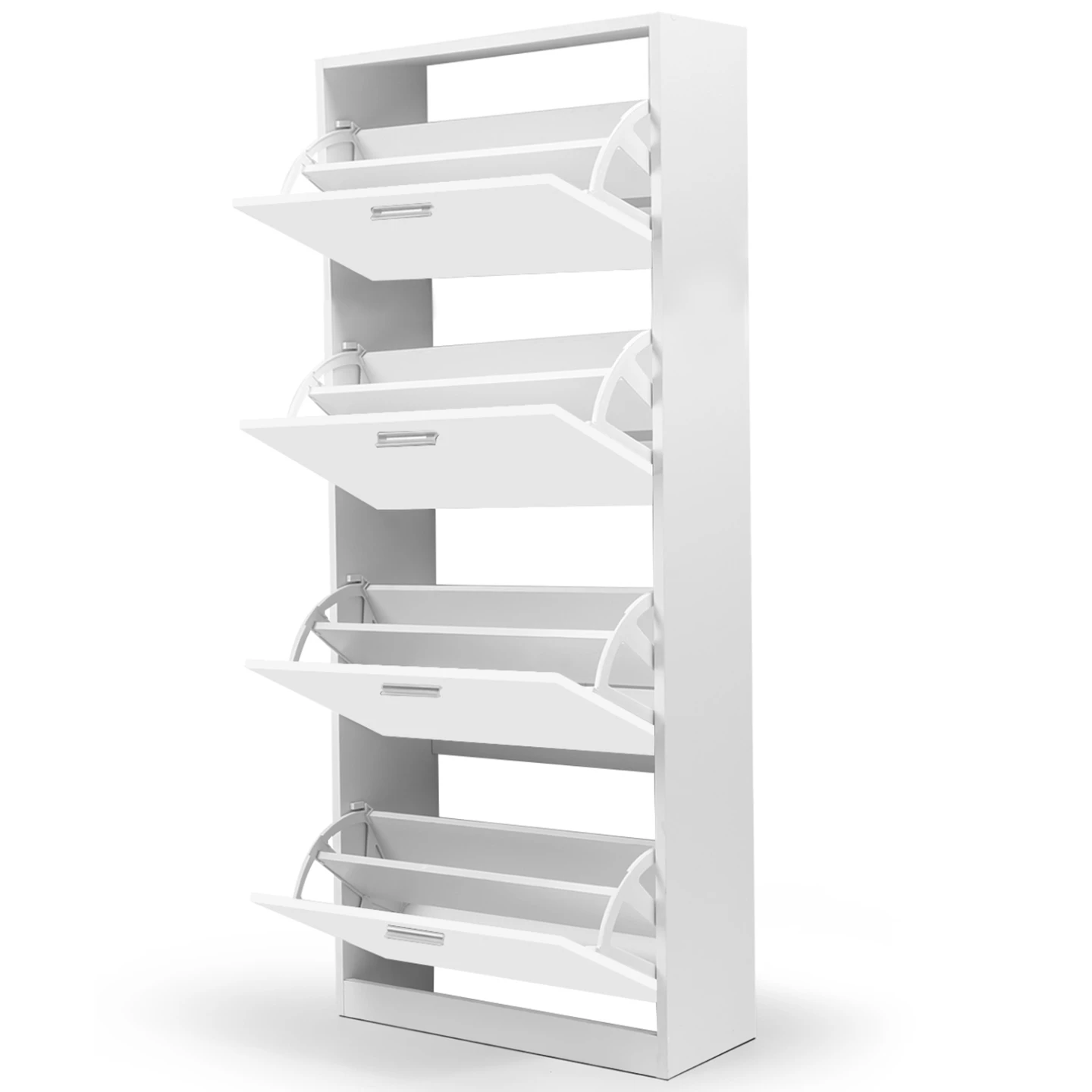 Meuble à chaussures 24 paires KLARK 4 portes blanc
