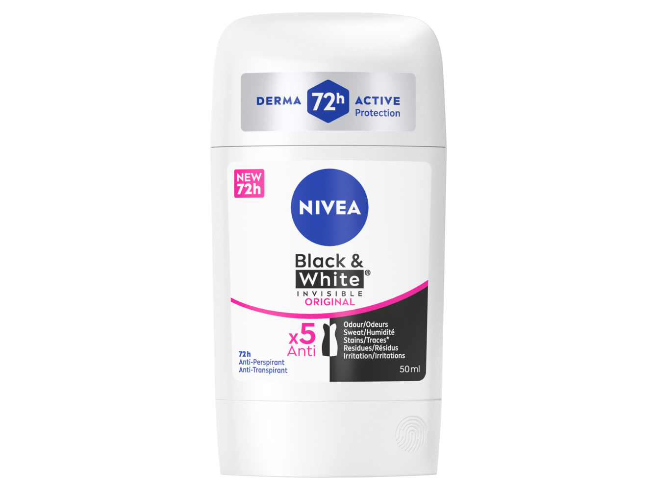 DESODORIZANTE NIVEA STICK BLACK&WHITE 50ML