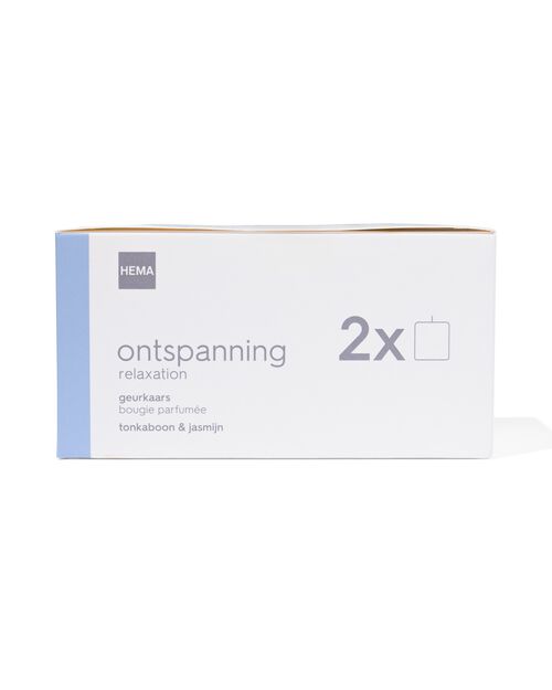 bougie parfumée XS relaxation - lot de 2