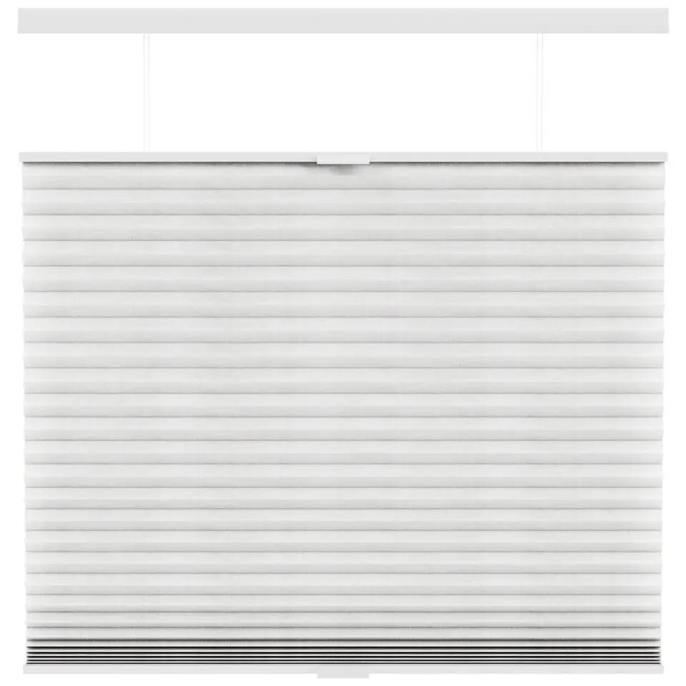 Fenstr plisségordijn Sidney dubbel 45mm transparant - off-white (10718)