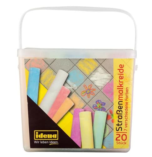Straßenmalkreide 7 Farben, 20 Stück, Box