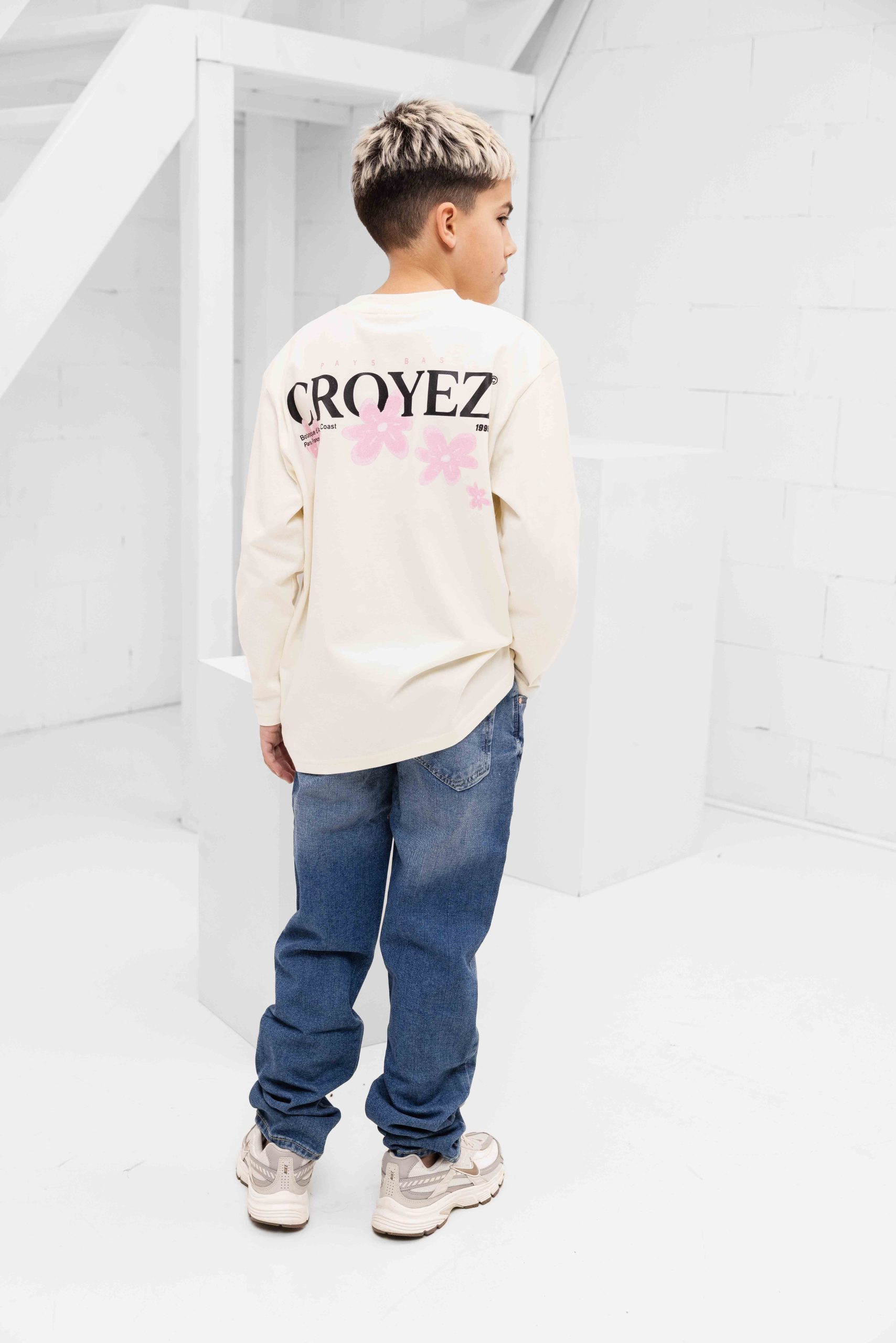 Croyez Mini Botanique Longsleeve Kids Gebroken Wit