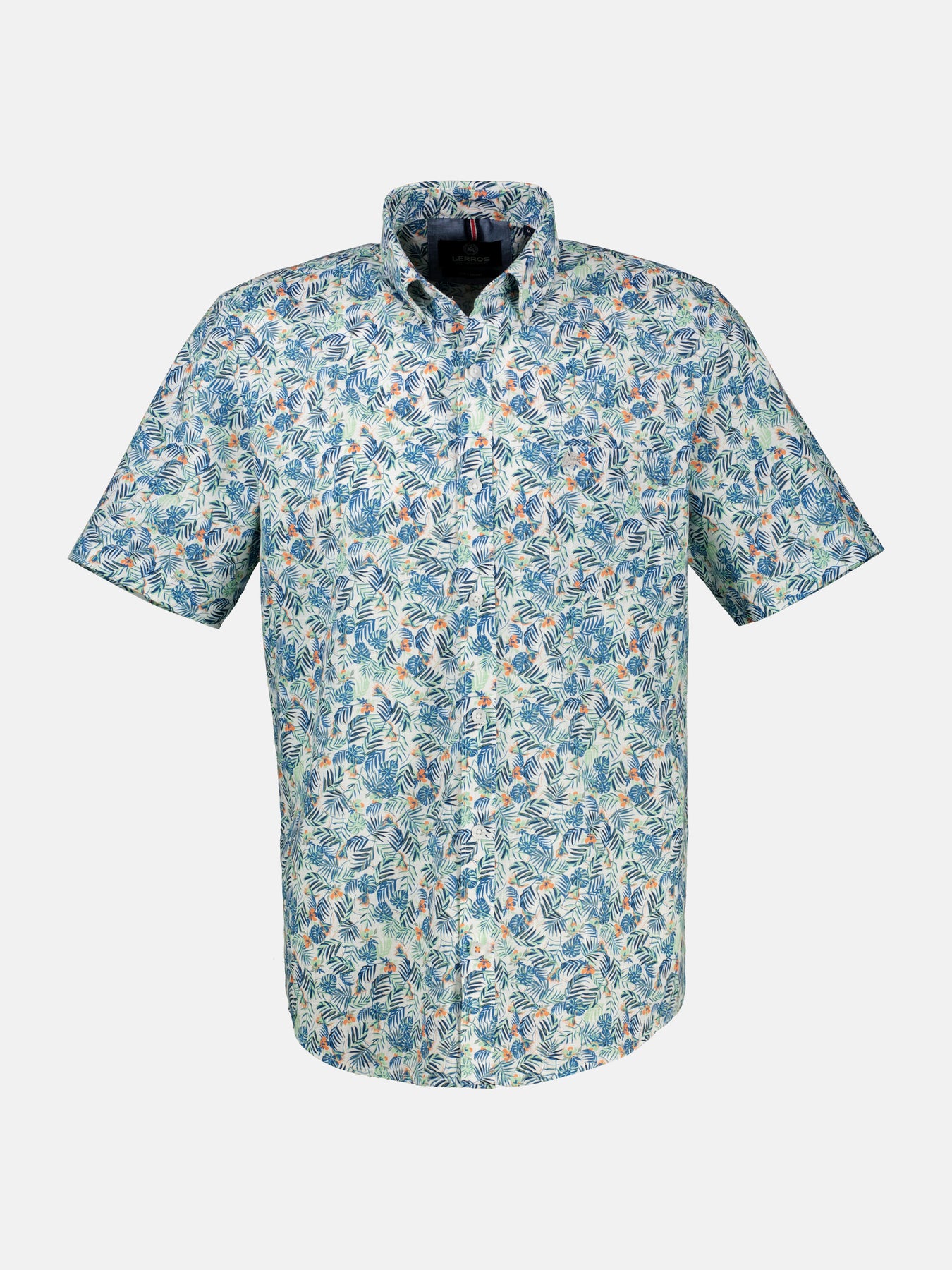 Herren Sommerhemd, floral bedruckt