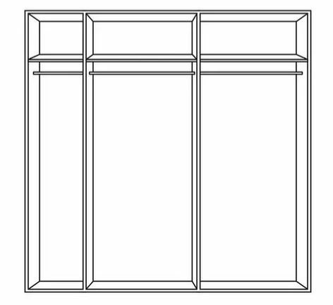 Hom´in Schwebetürenschrank 2-türig MATRIX 3