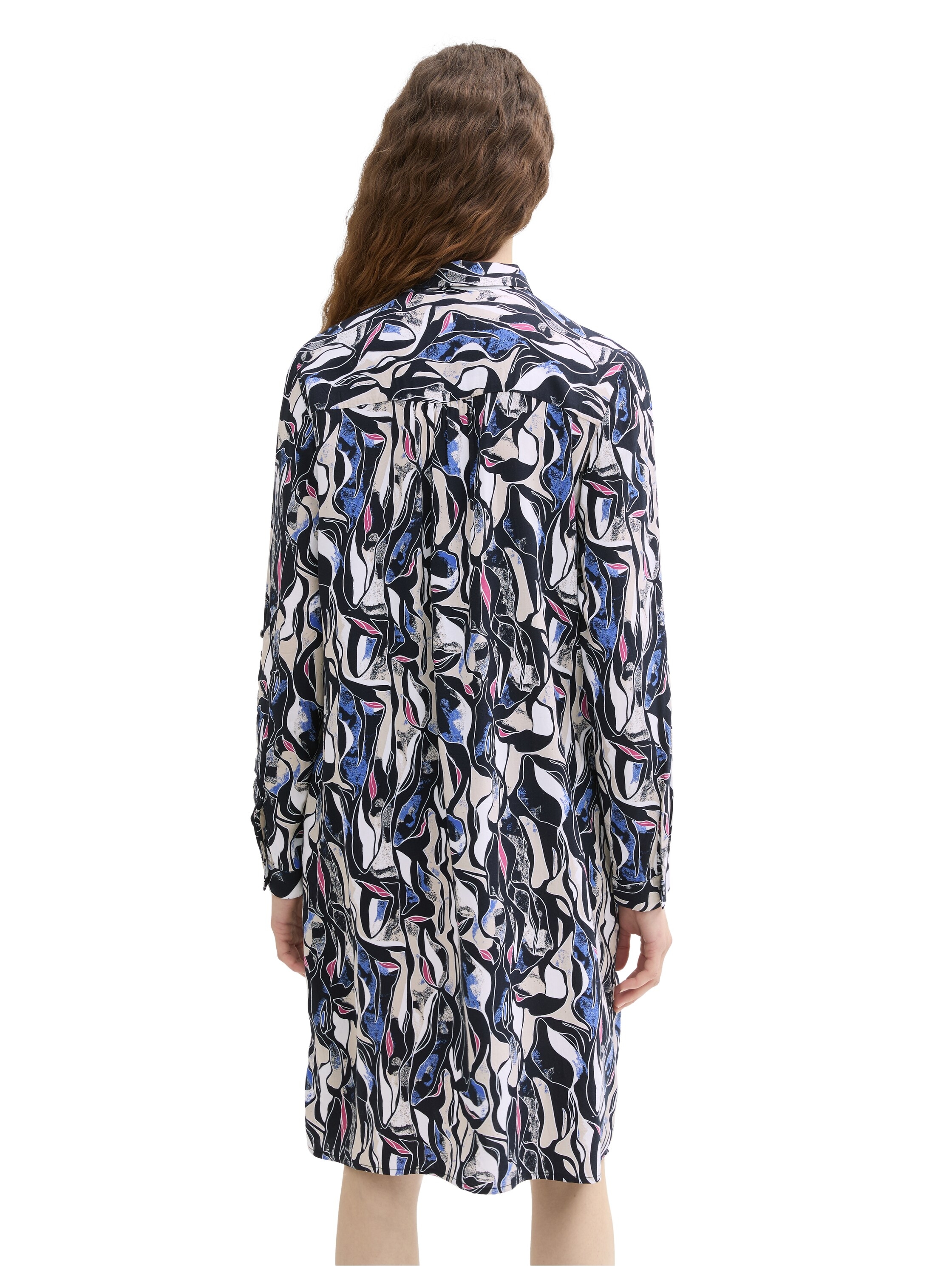 TOM TAILOR Blusenkleid mit Allover-Print