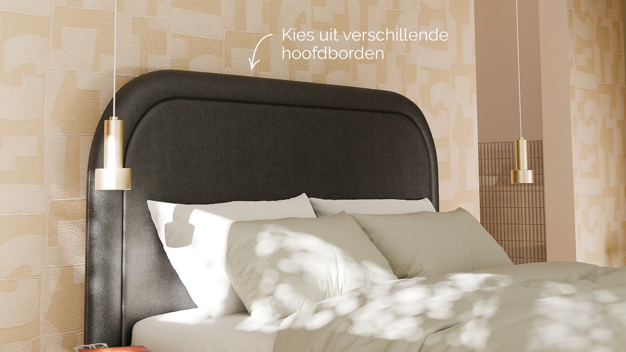 Bed Amber - Velvet glow dark grey